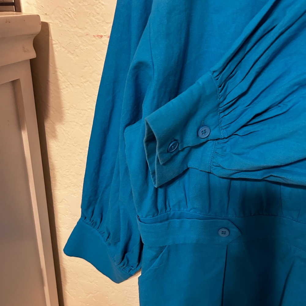 🛼SHEIN Vibrant Blue romper short size 2XL long sleeve GUC… - Picture 9 of 10